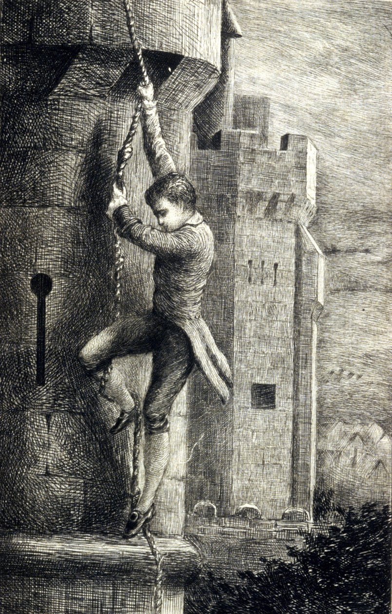 A parma Carthusiana de Stendhal. A gravura do século XIX. de Unknown artist