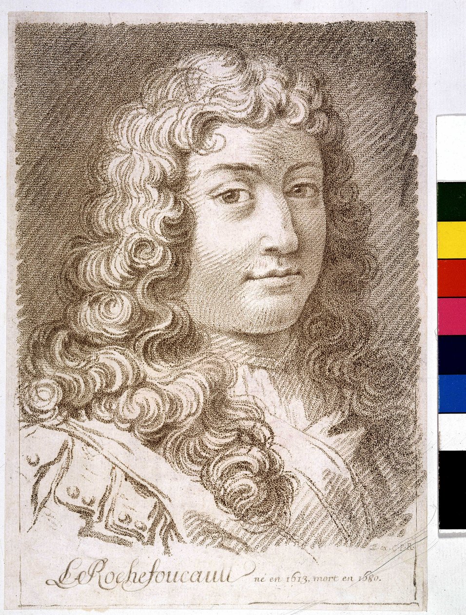 O Duque de La Rochefoucault - imprimir de Unknown artist