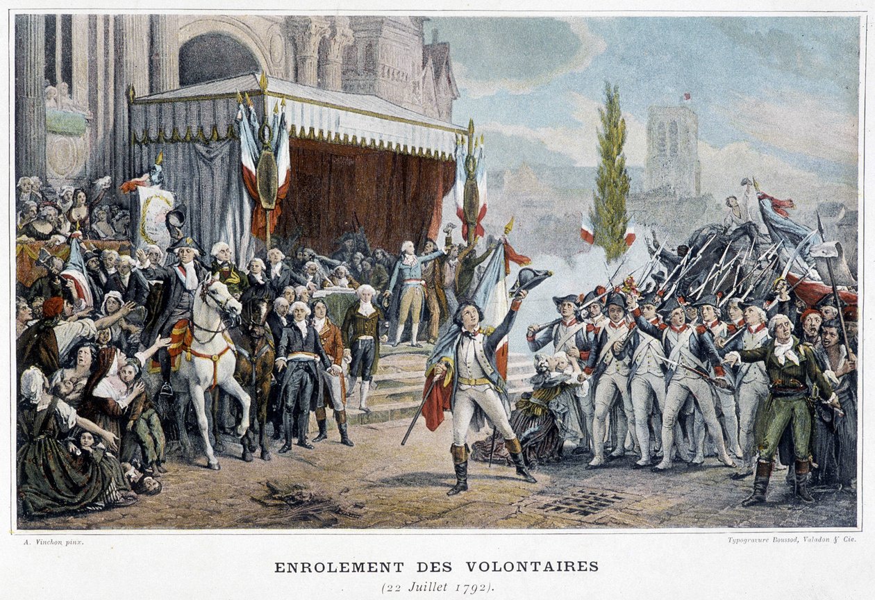 O Enrolement of Volunteers, 22 de julho de Unknown artist