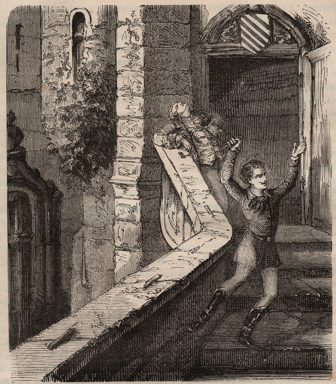O dramaturgo alemão August von Kotzebue foi atacado e morto por Karl Ludwig Sand, um liberalista nacional que detestava o conservadorismo de Kotzebue e as suas críticas às instituições livres na Alemanha - 1819 - assassinato de August Friedrich Ferdinand v de Unknown artist