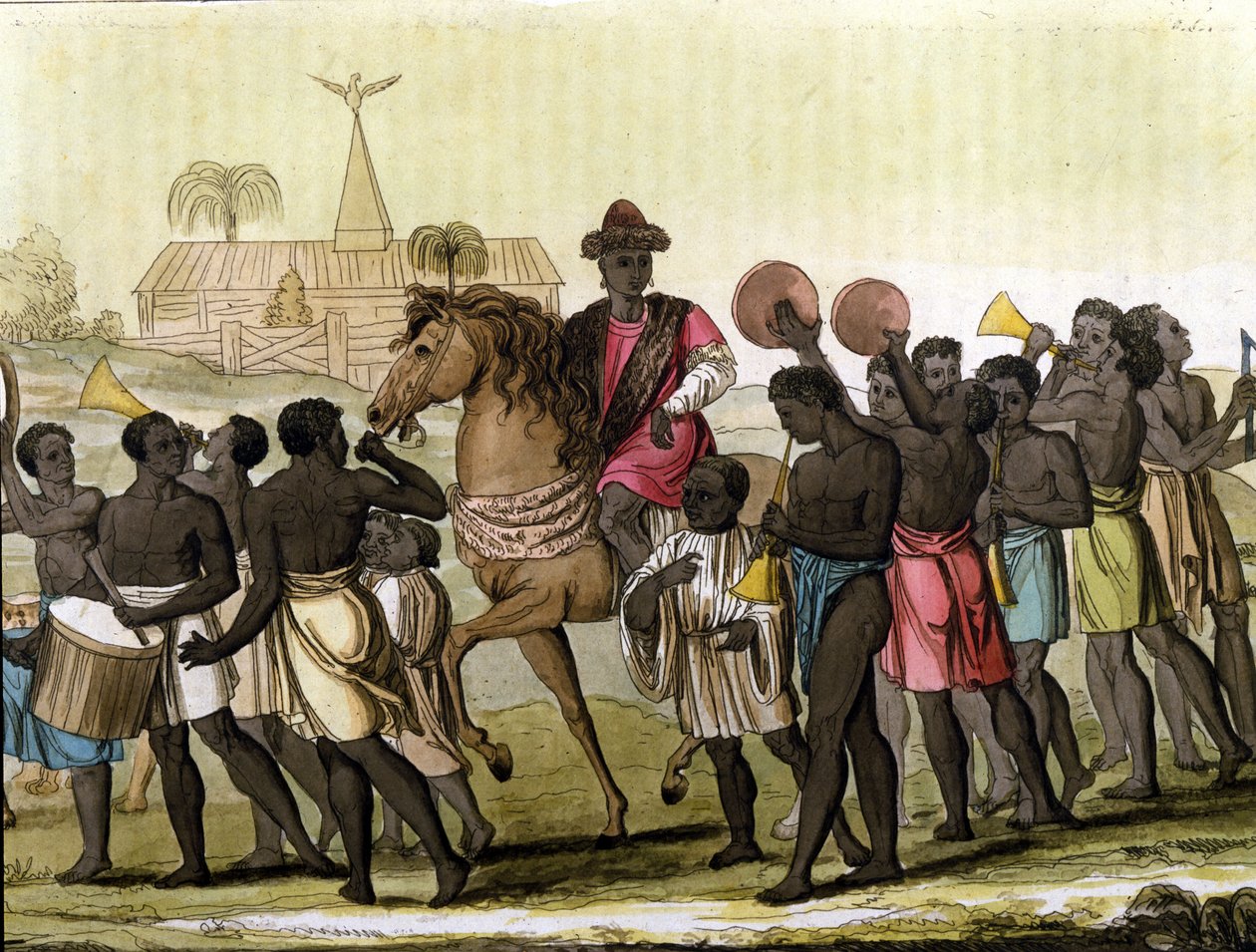 O Rei de Benin (Dahomey). de Unknown artist