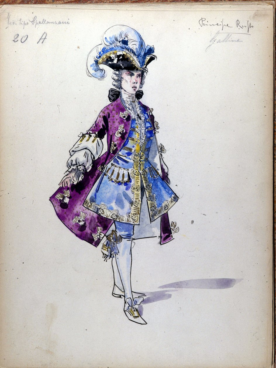 A Dama de Espadas: Ópera composta em 1890 por Piotr ou Petr Ilyich Tchaikovsky (ou Tchaikowsky de Unknown artist