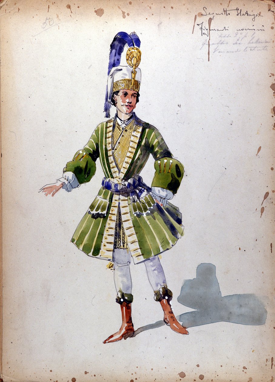 A Dama de Espadas: Ópera composta em 1890 por Piotr ou Petr Ilyich Tchaikovsky (ou Tchaikowsky de Unknown artist