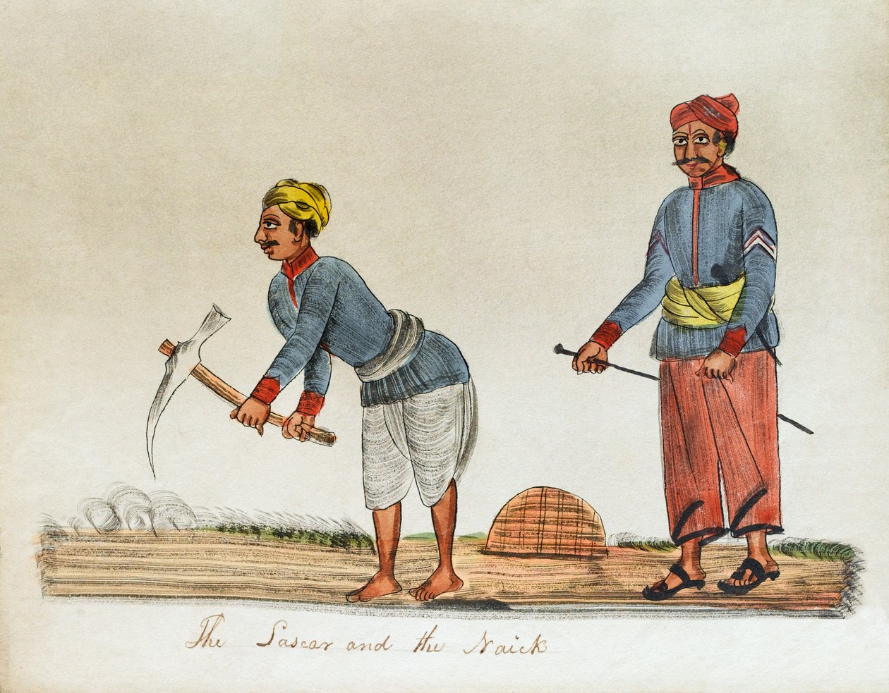 O Lascar e o Naick, Índia de Unknown artist