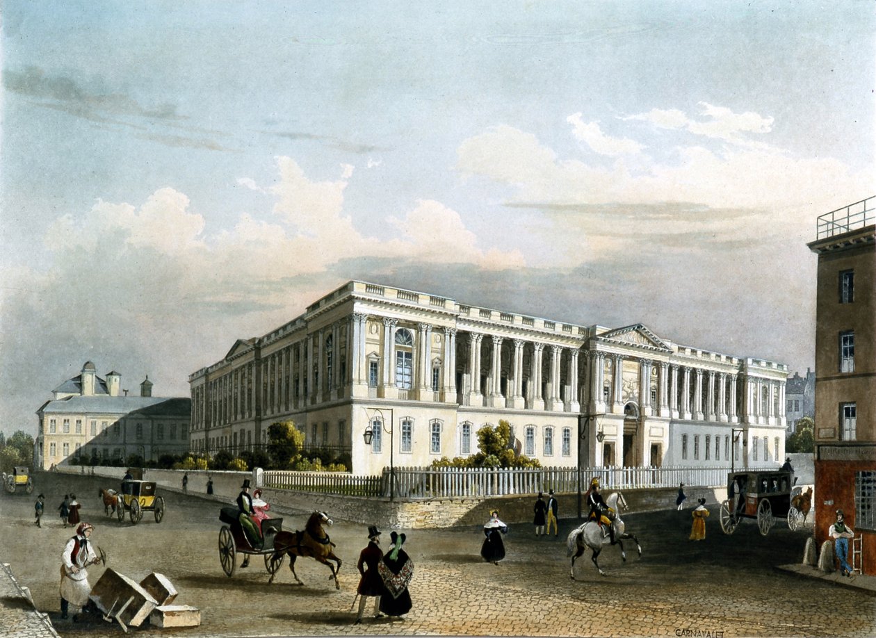 O Louvre por volta de 1840 de Unknown artist