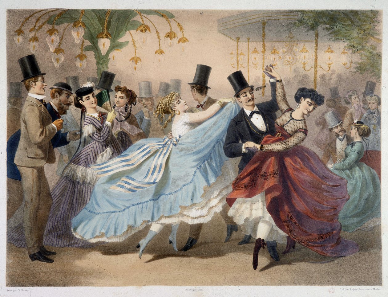 A Bola Mabille, cerca de 1860 de Unknown artist