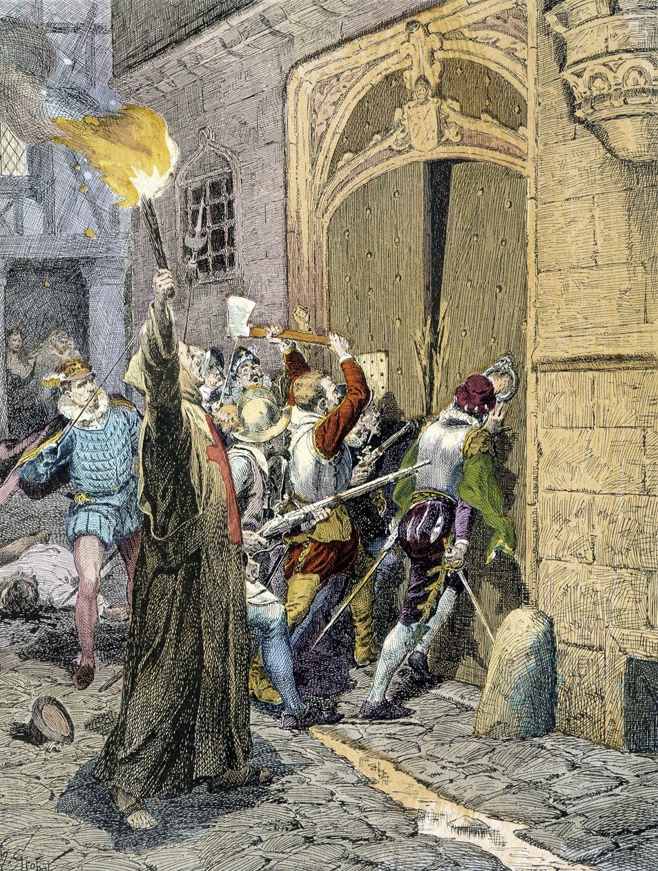 O Massacre de Saint Barthelemy (1572) de Unknown artist