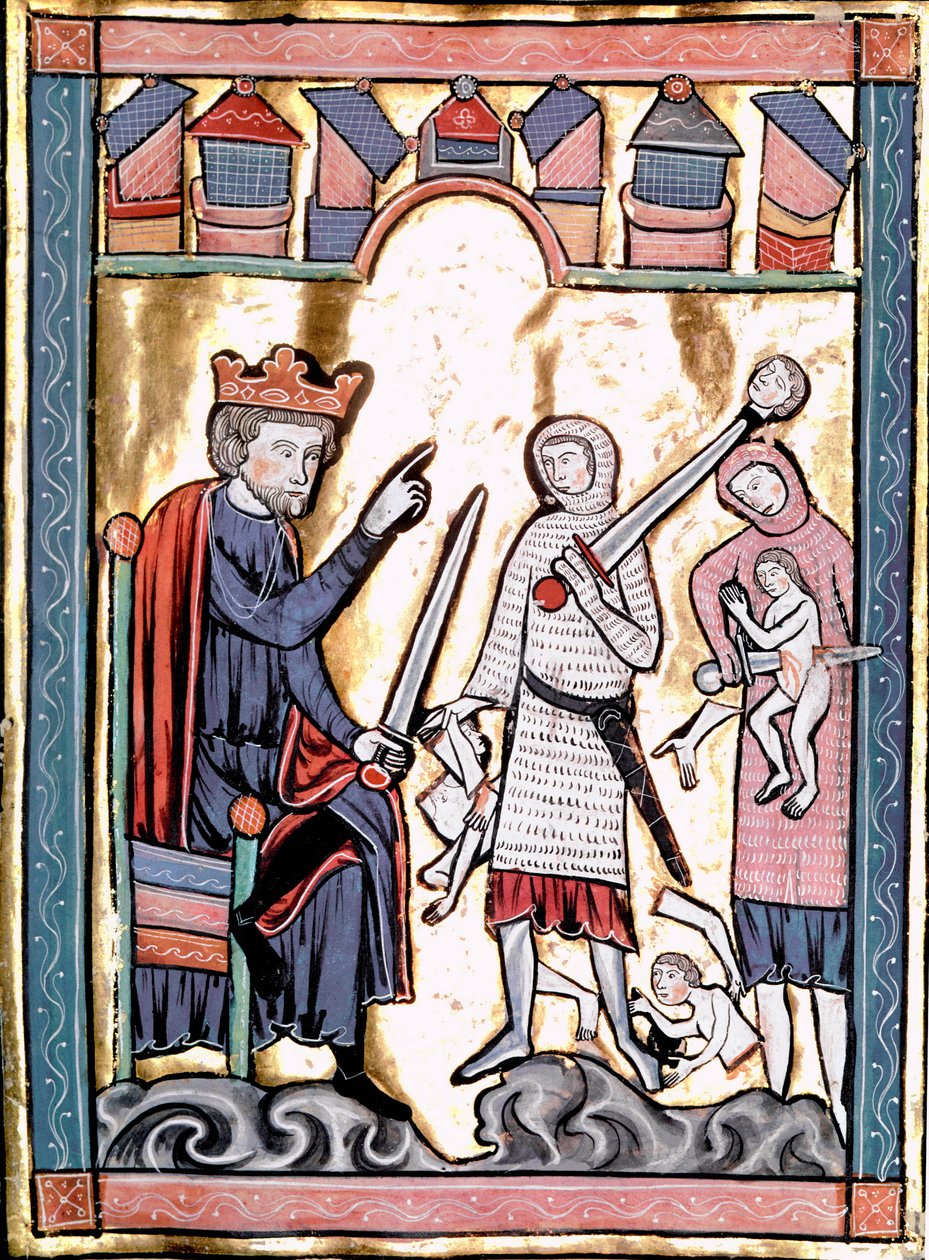 O Massacre da Miniatura Inocente tirado de "Liber Psalmorum Cum Calendario" ou "Psaltier à l
