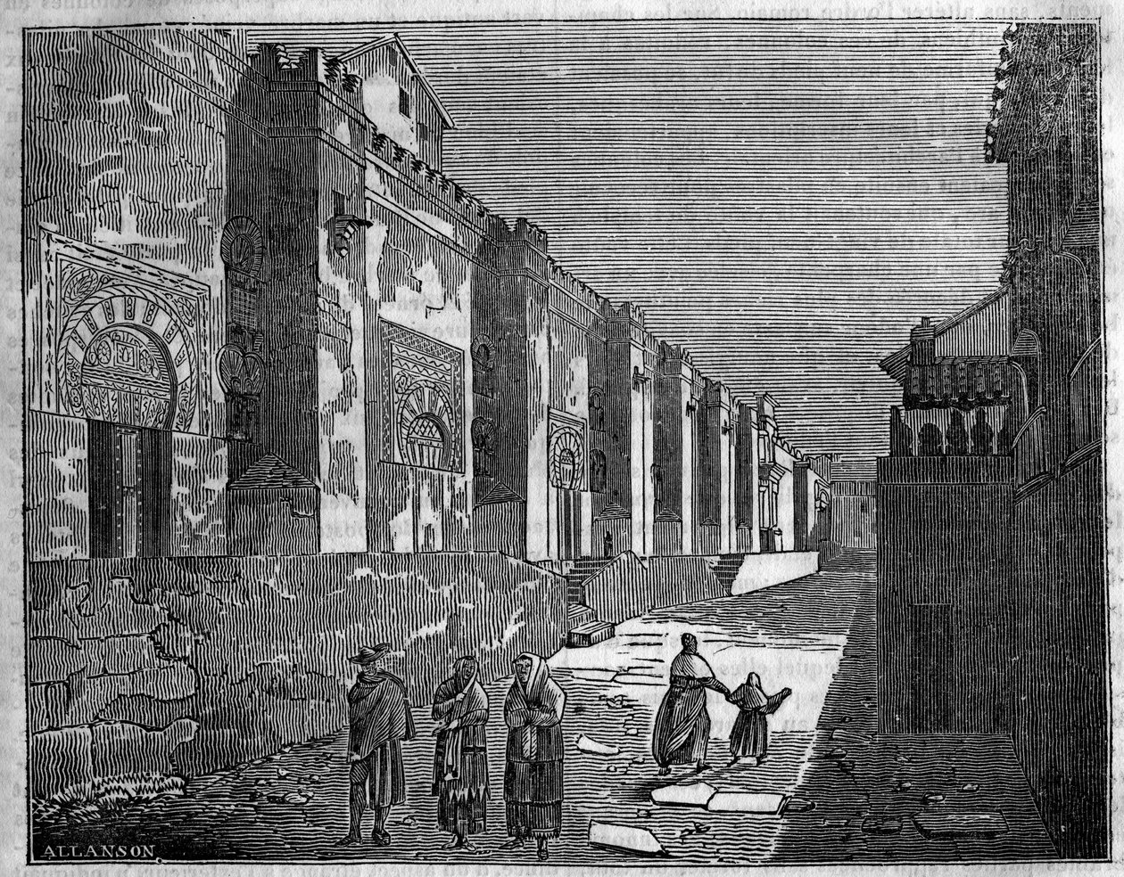 A Mesquita de Córdoba, em Espanha. Hoje a Catedral Cristã de Unknown artist