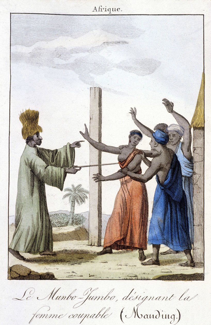 O Munbo-Jumbo, que designa a mulher culpada (Manding) de Unknown artist