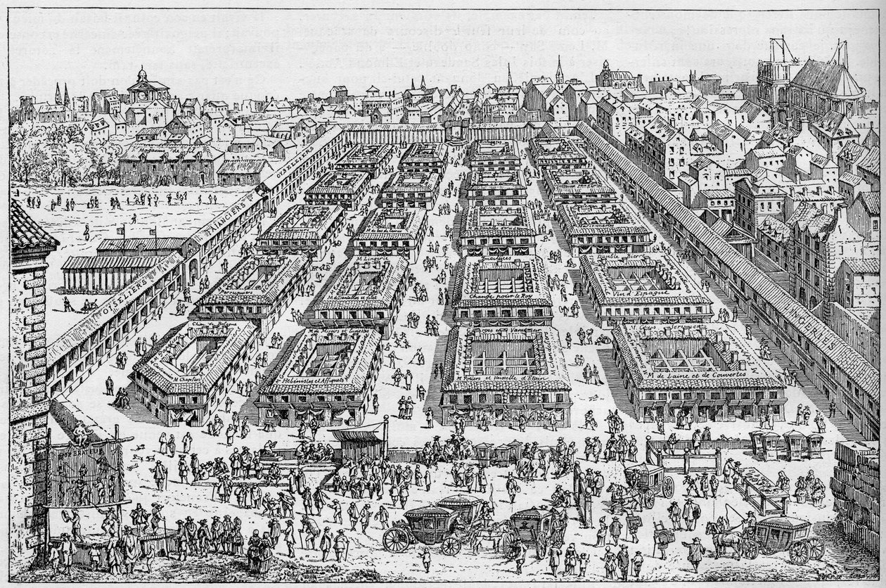 A Feira de Saint Germain, no século XVII. de Unknown artist