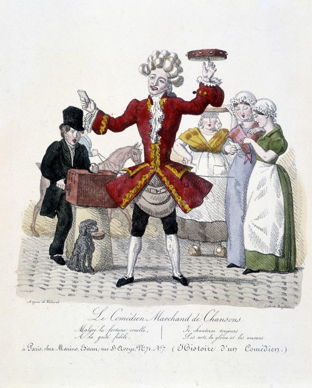 The Song Merchant Comedian, c. 1820 de Unknown artist