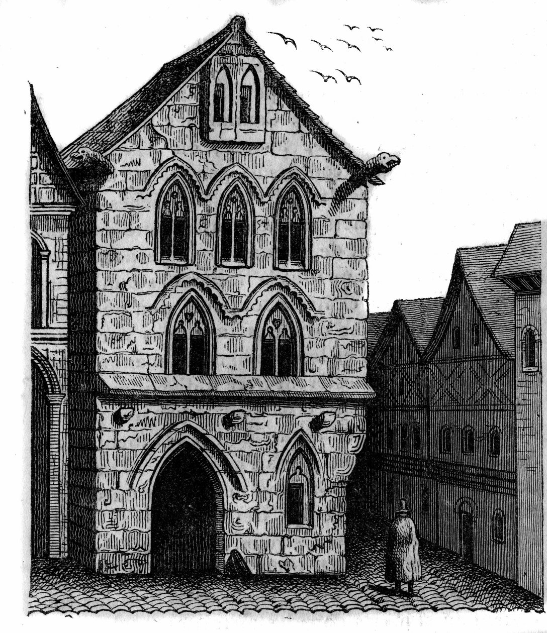 A Casa Templária em Louviers, na Normandia. de Unknown artist