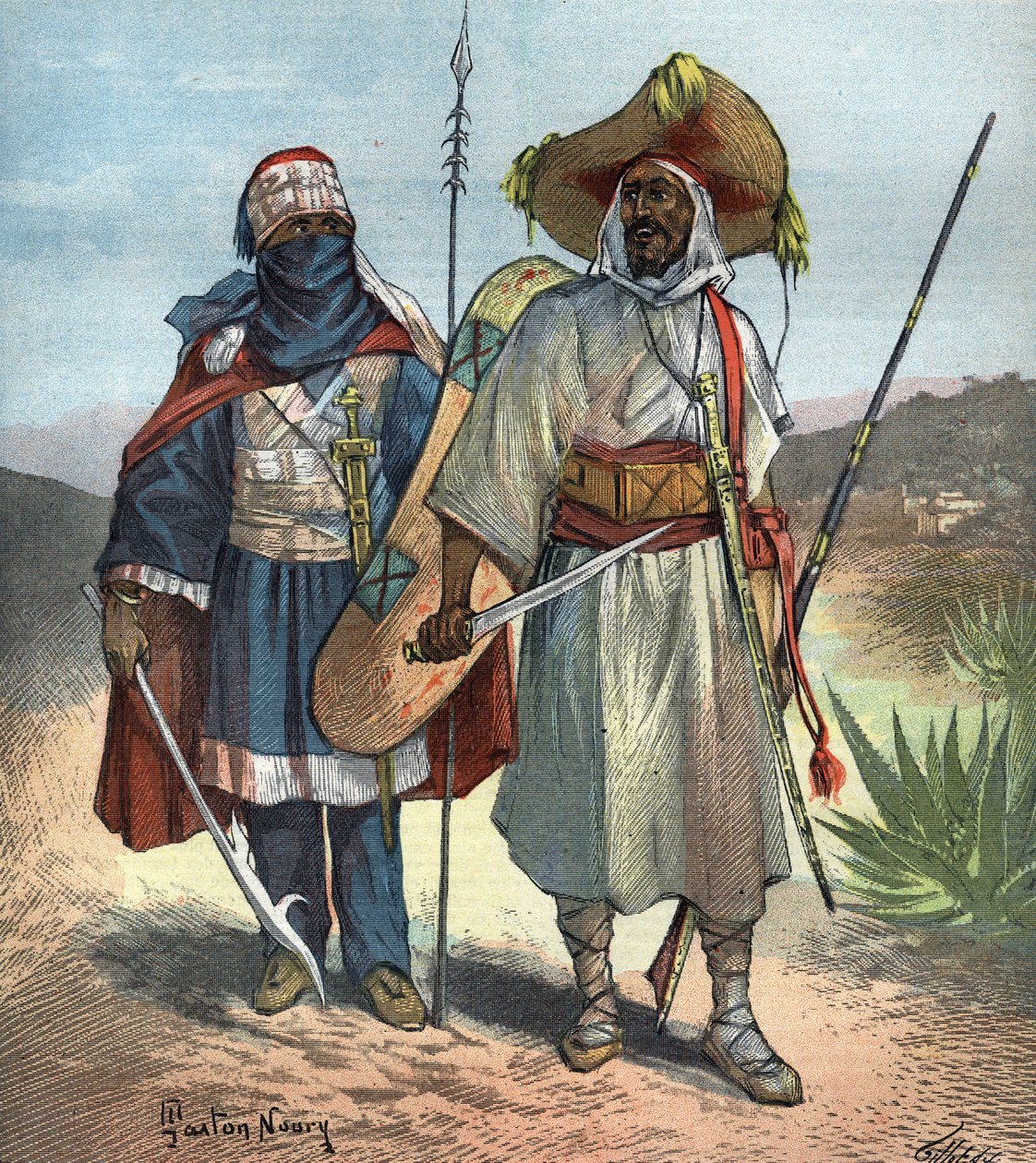 O Tuaregue em 1892. de Unknown artist