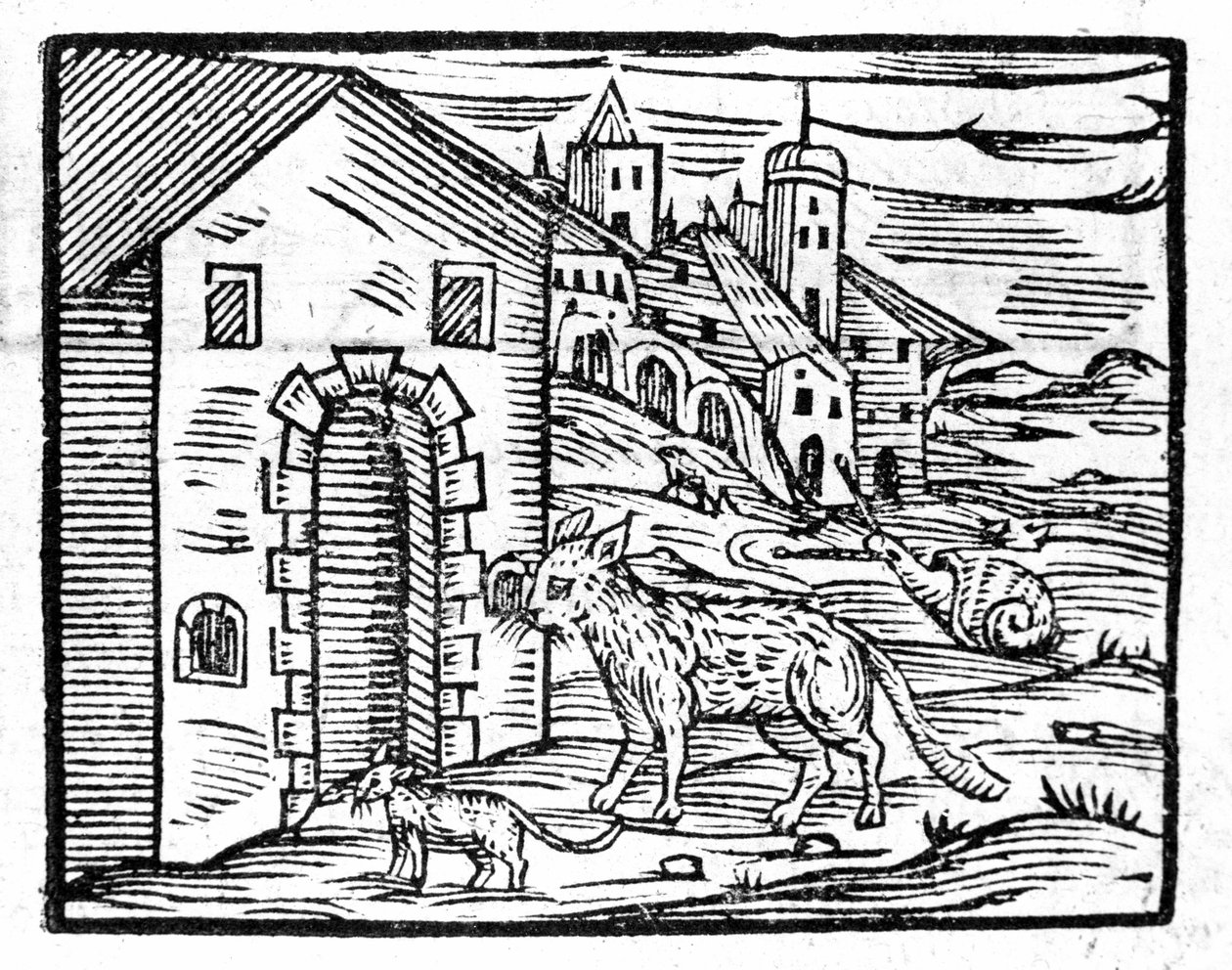 Os animais do diabo por Francesco Guaccio Compendium Maleficarum Milan 1608 de Unknown artist