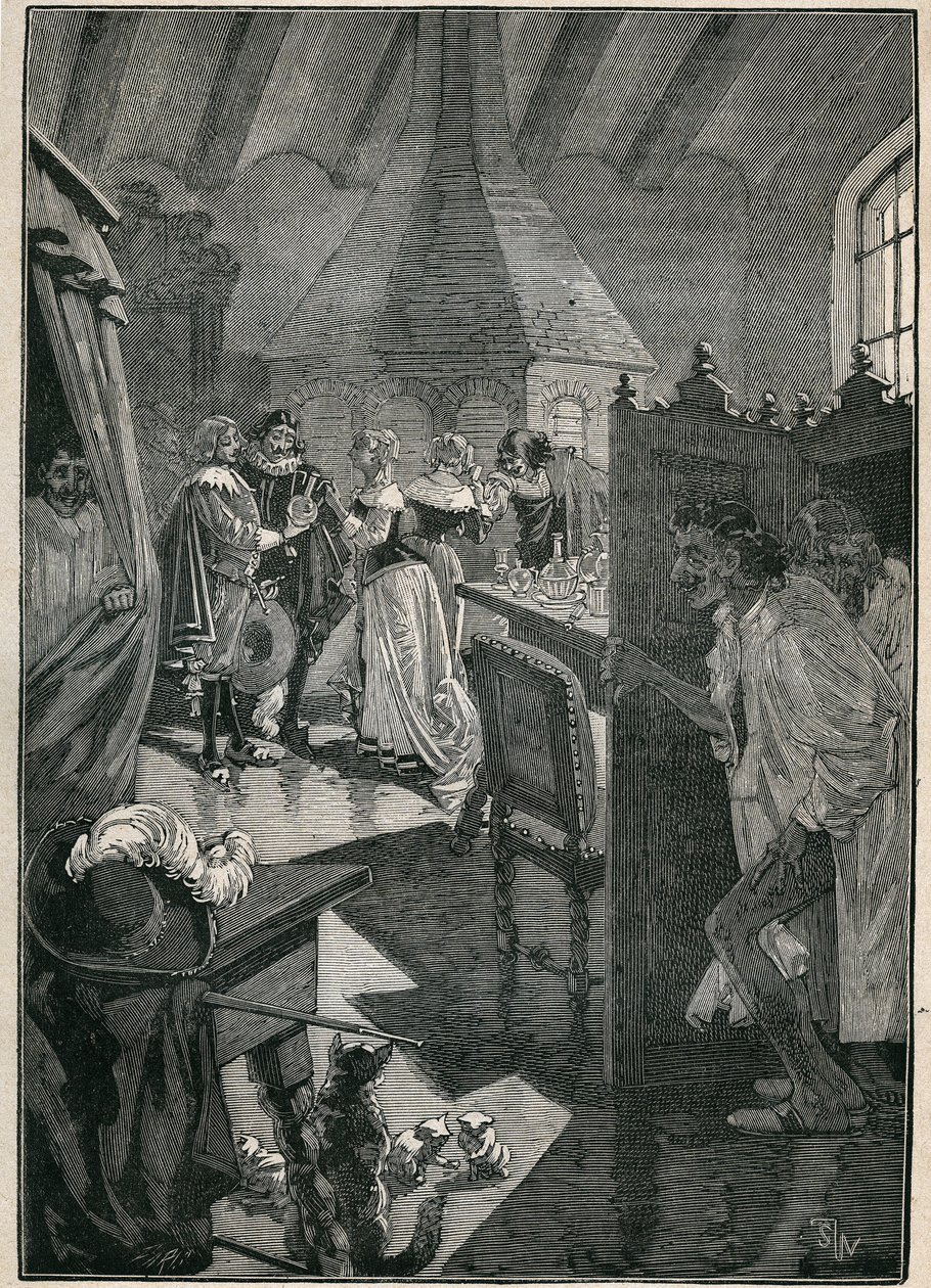 A arte do vidro: os vidraceiros. Gravura de 1885 em "Les arts et metiers illustres" de Adolphe BITARD. de Unknown artist