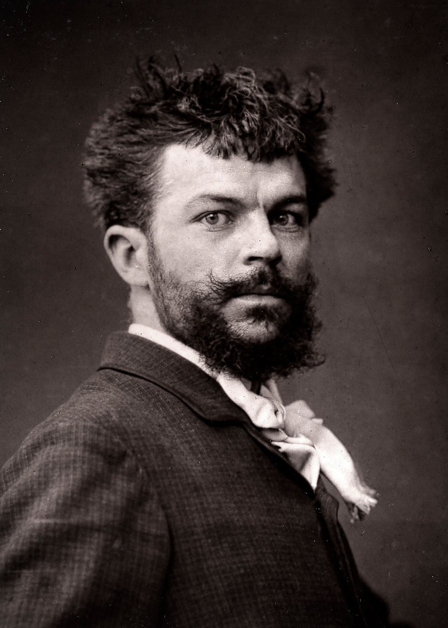 O artista Georges Haquette retratado por ocasião do Salão de Paris em 1883 de Unknown