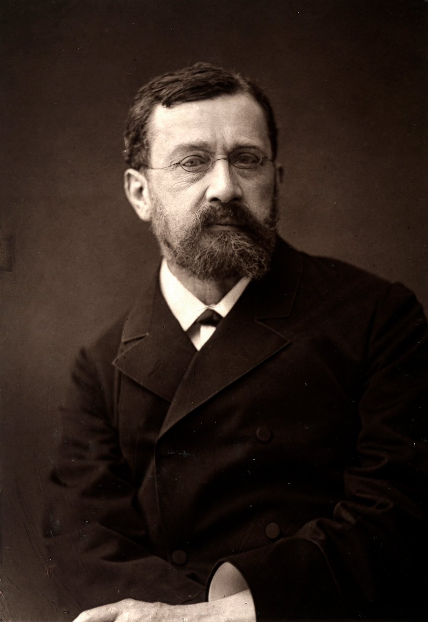 O artista Leon Barillot fotografado por ocasião do Salão de Paris de 1881 de Unknown