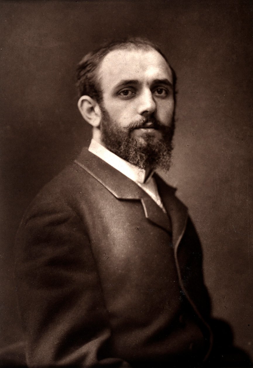 O artista Norbert Goeneutte levado por ocasião do Salão de Paris de 1881 de Unknown
