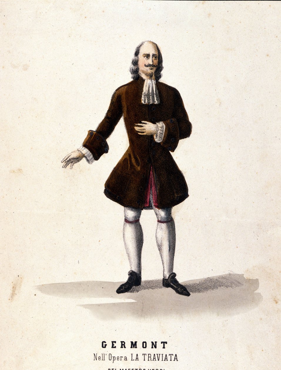 O personagem de Alfredo Germont em "La Traviata" de Giuseppe Verdi. de Unknown artist