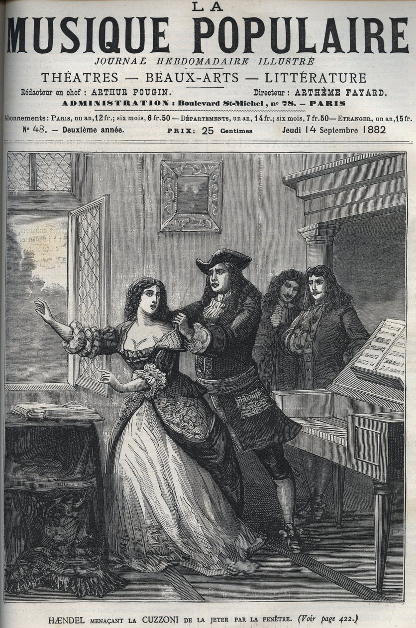 O compositor George Frederick Handel de Unknown artist