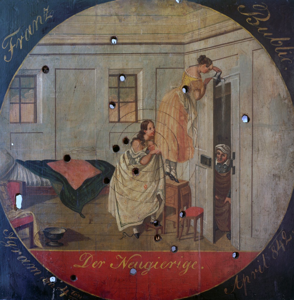 O curioso (alvo pintado) de Unknown artist
