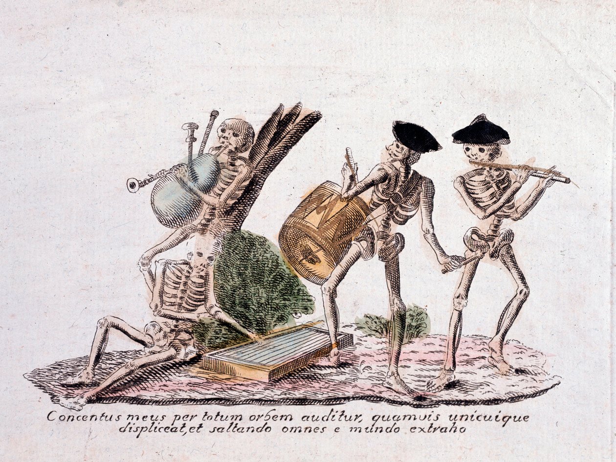 A dança da morte (imprimir) de Unknown artist