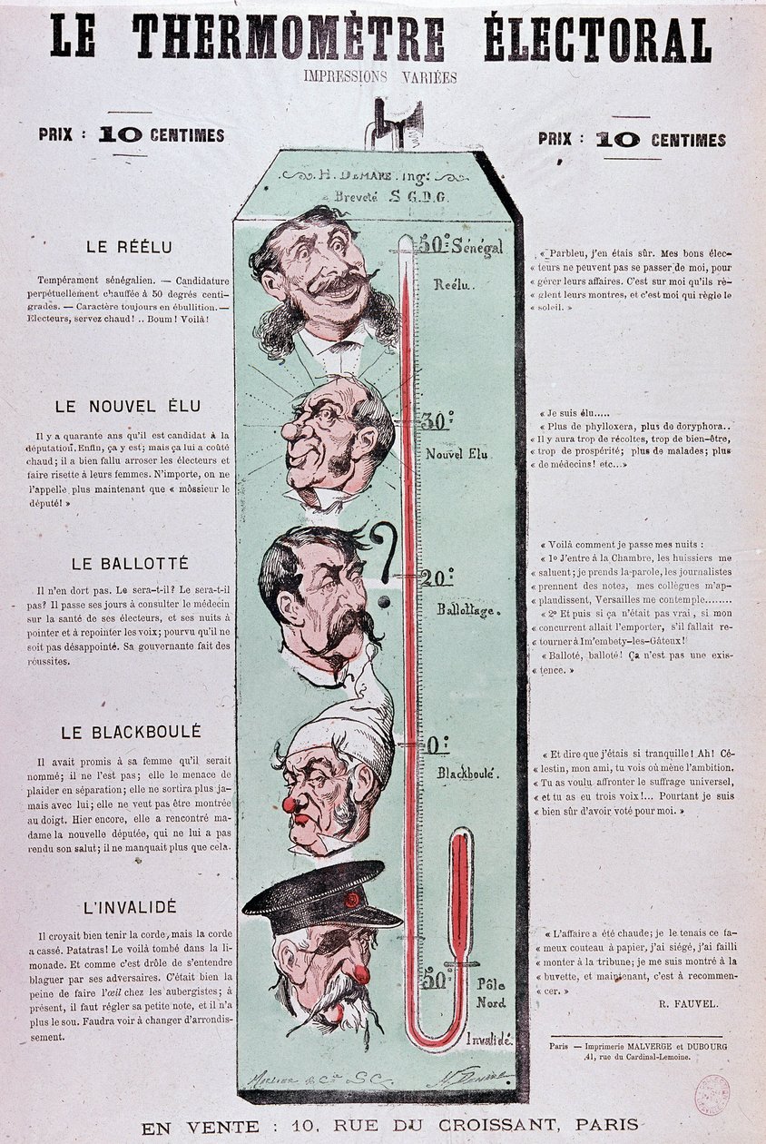 O termômetro eleitoral - sorteio de Unknown artist