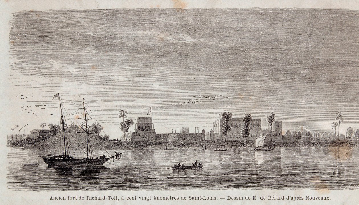O antigo Forte de Richard-Toll de Unknown artist