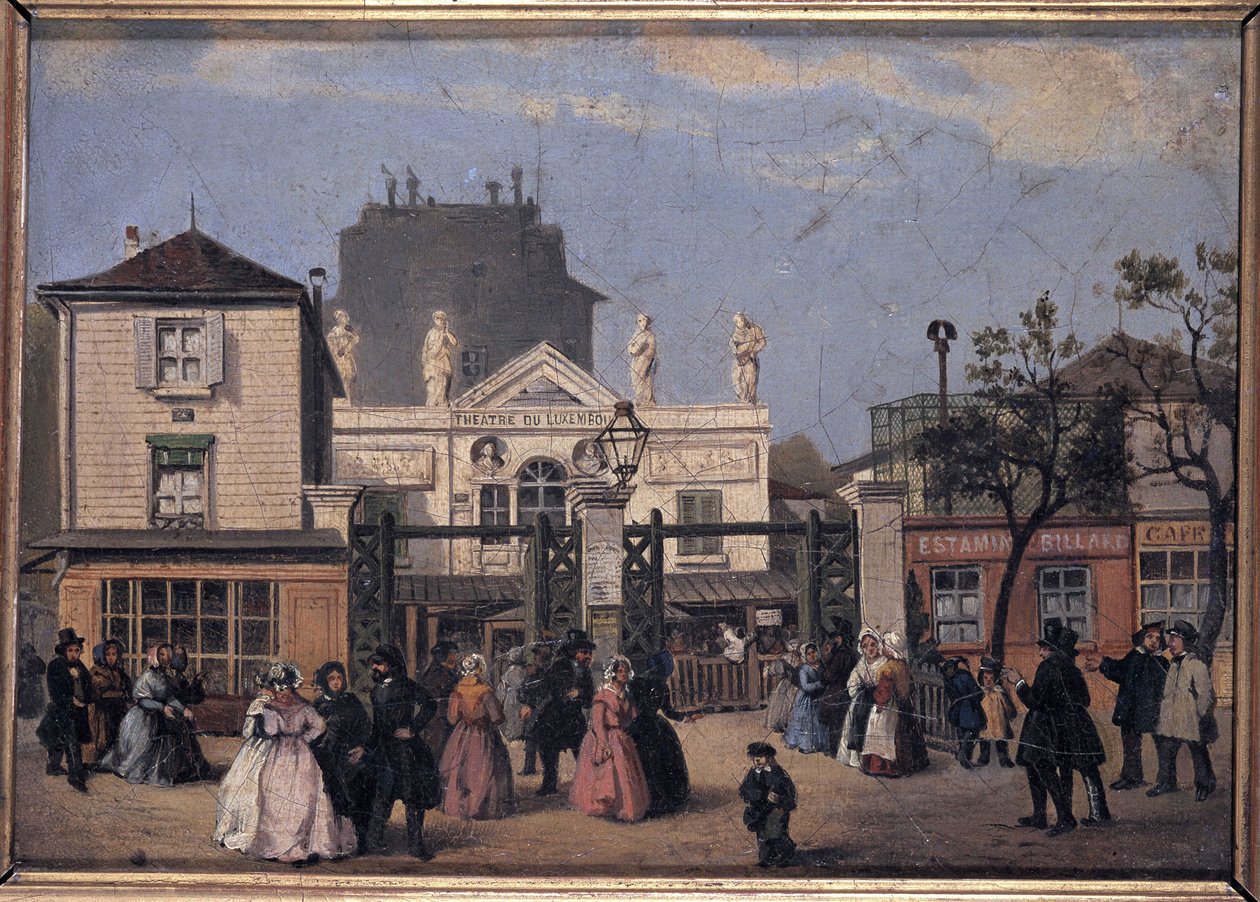 O antigo teatro Bobino (ou Luxemburgo), v.1840 - pintura anónima, Musee Carnavalet de Unknown artist
