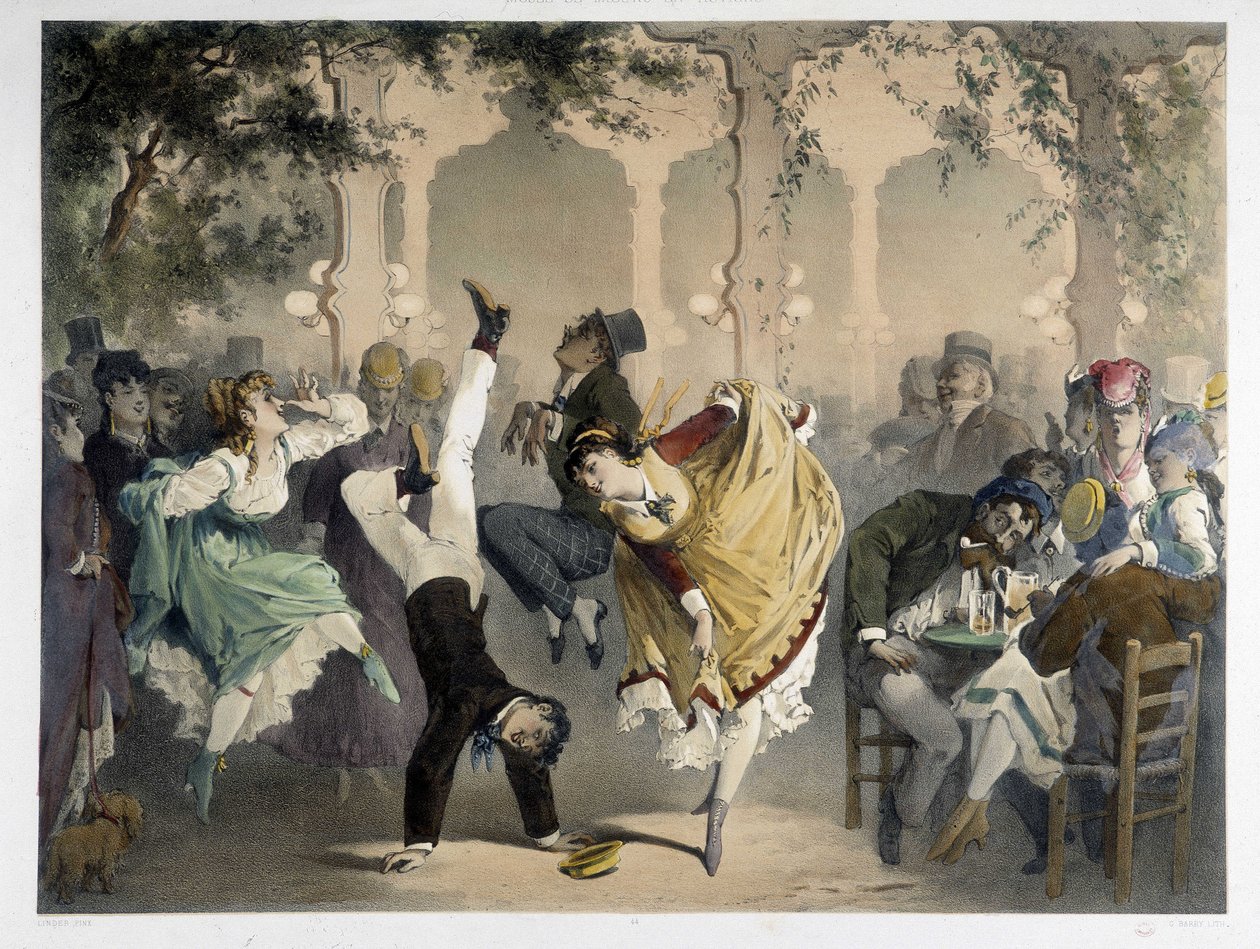 A grelha em Bullier, cerca de 1860 de Unknown artist