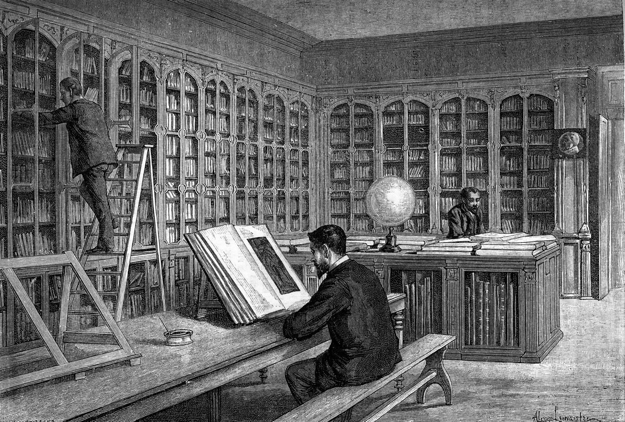 A biblioteca da Ecole Normale Superieure de la rue d