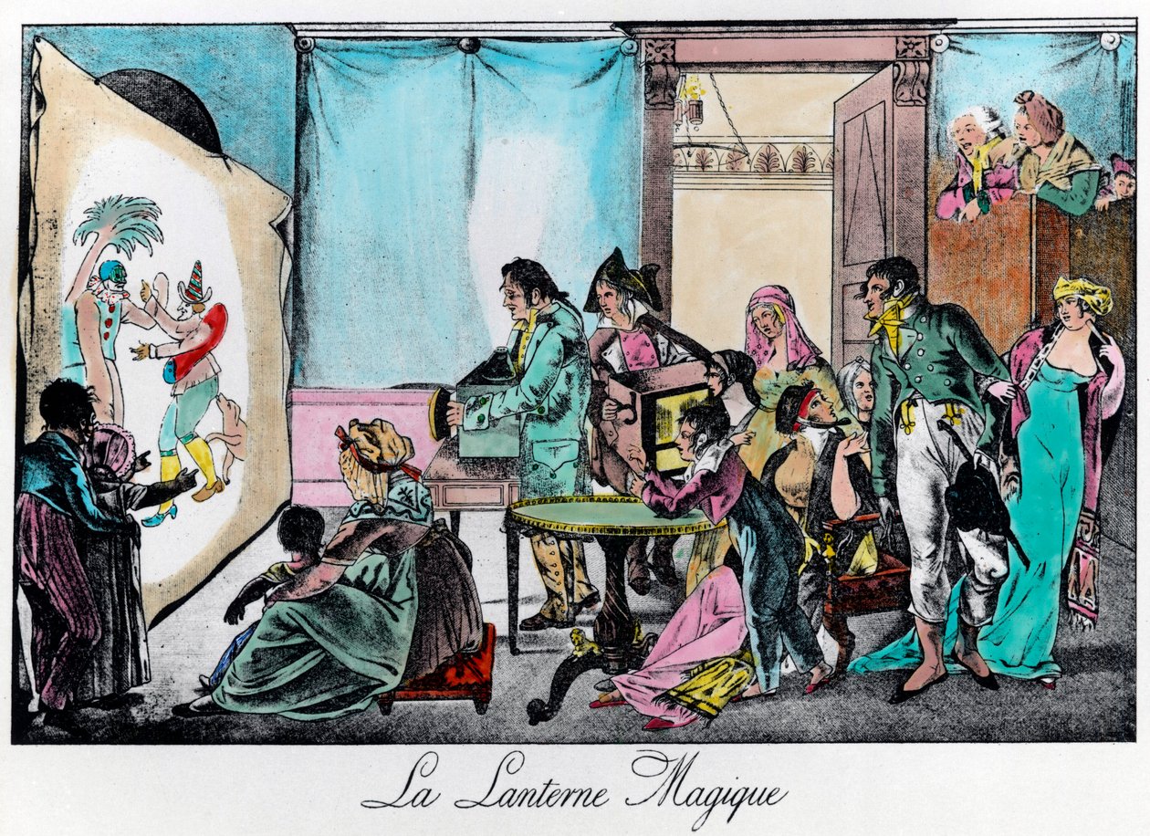A lanterna mágica. A gravura do século XIX. Colecção privada. de Unknown artist