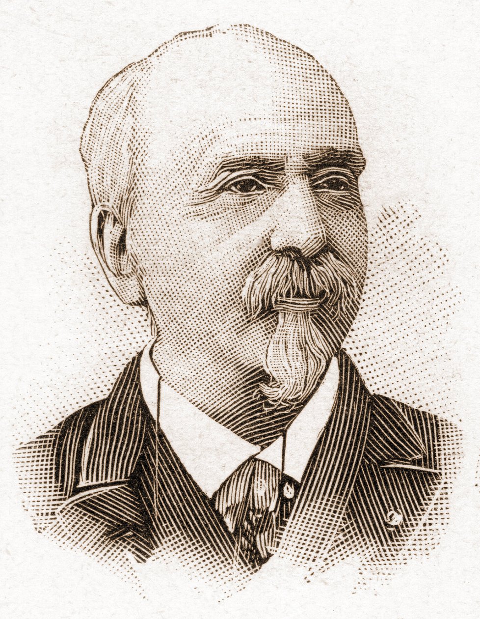 Os membros da Academia Francaise em 1895: retrato de Victor Cherbuliez (1829-1899), romancista, dramaturgo, ensaísta, crítico literário francês. de Unknown artist