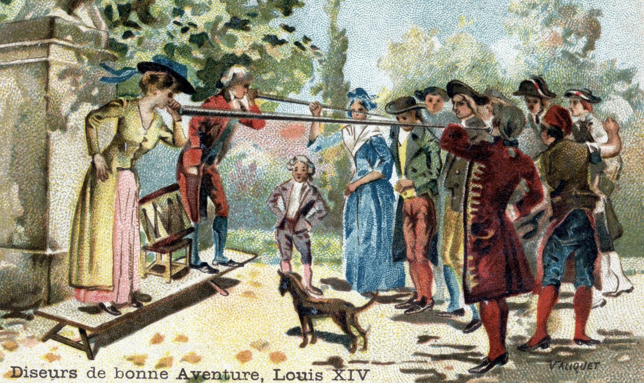 A profissão de cartomante no início do século XVIII. de Unknown artist