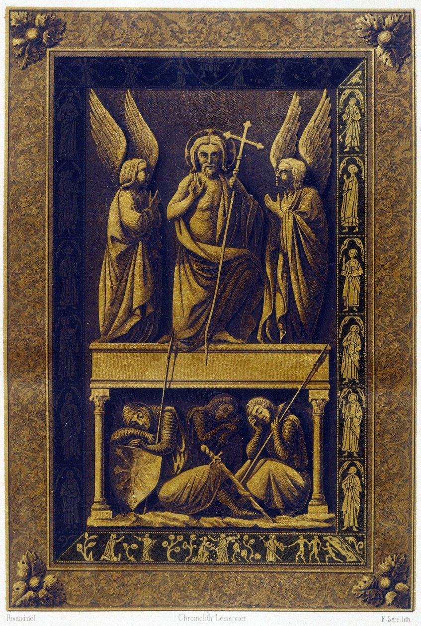 A ressurreição de Cristo, capa de vermeil de Unknown artist