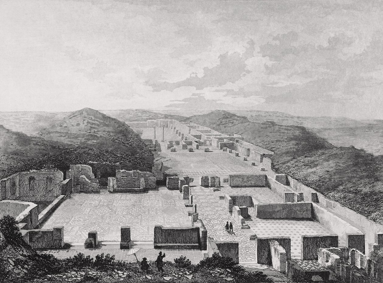 Banhos Térmicos dos Antigos Ossos, Itália Século XIX. de Unknown artist