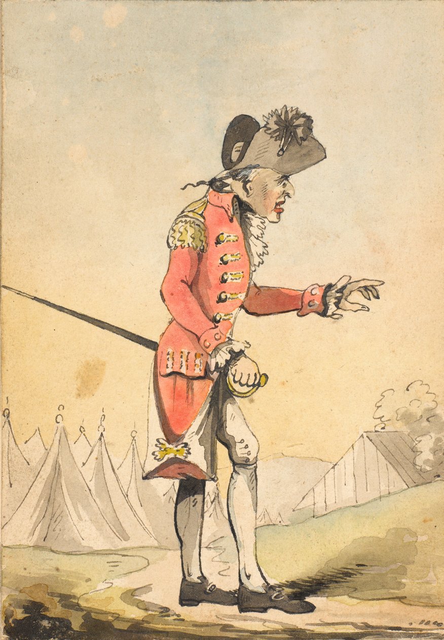 "Isso é realmente verdade - os homens devem ter atirado um no outro - bem, vou me esforçar para alterar esse ligeiro inconveniente na minha próxima manobra", 1796 de Unknown