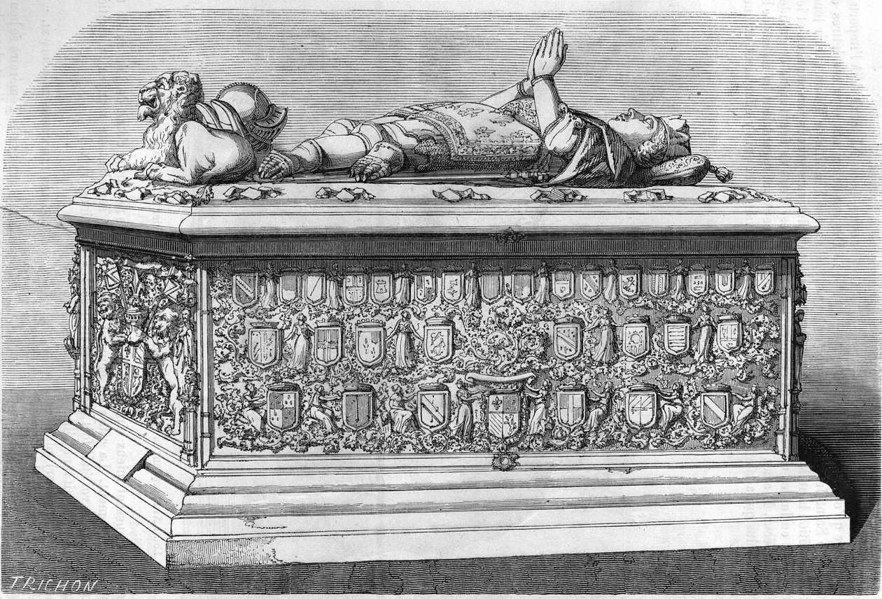 Túmulo de Carlos, o Duque Temerário de Borgonha (1433-1477). de Unknown artist