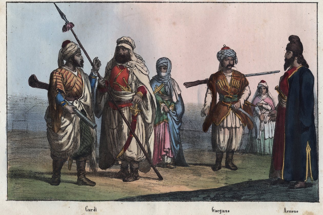 Fatos curdos tradicionais - Georgiano - Arménio - de Unknown artist