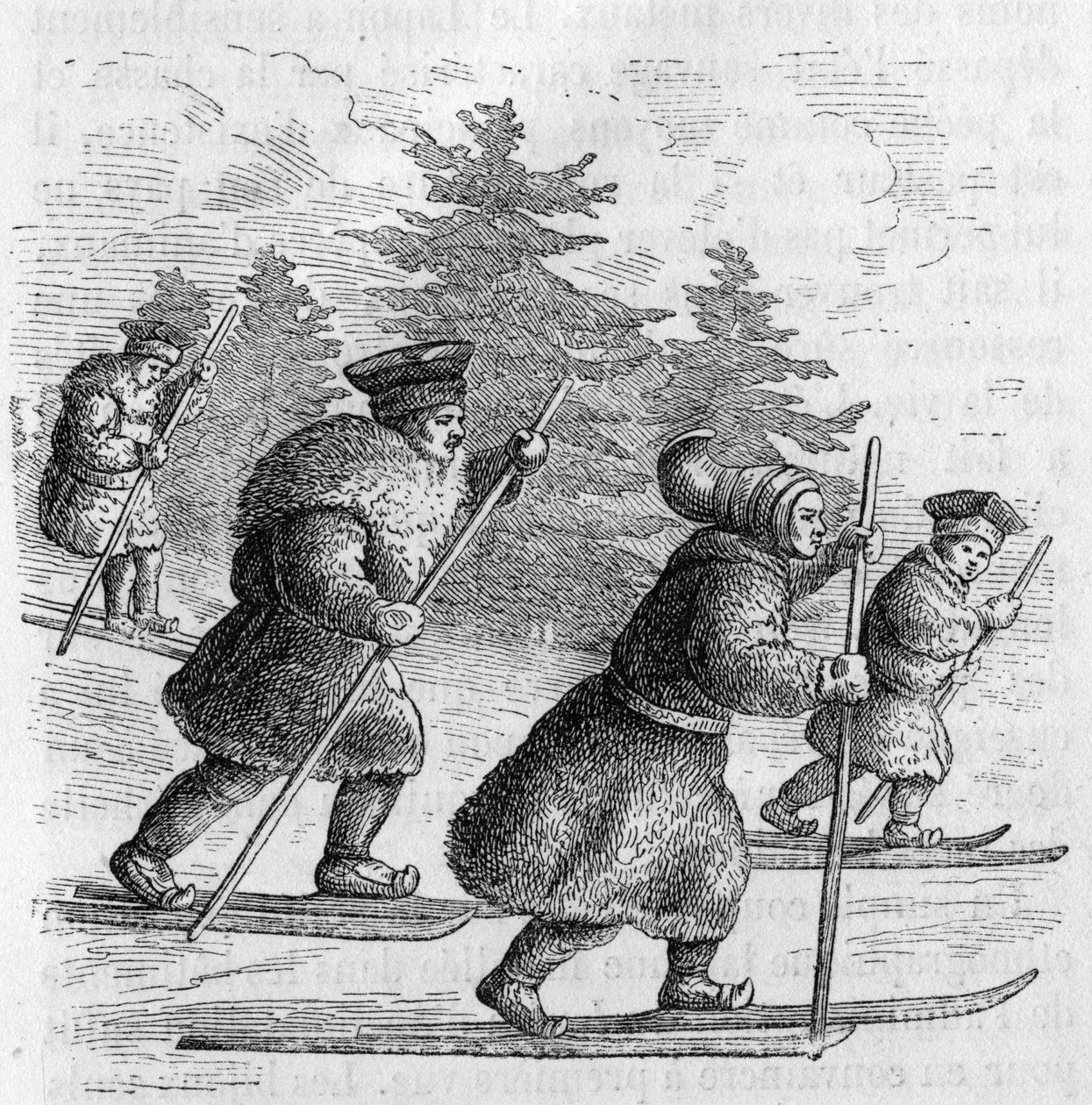 Transporte na Lapónia: As voltas e os seus patins. de Unknown artist