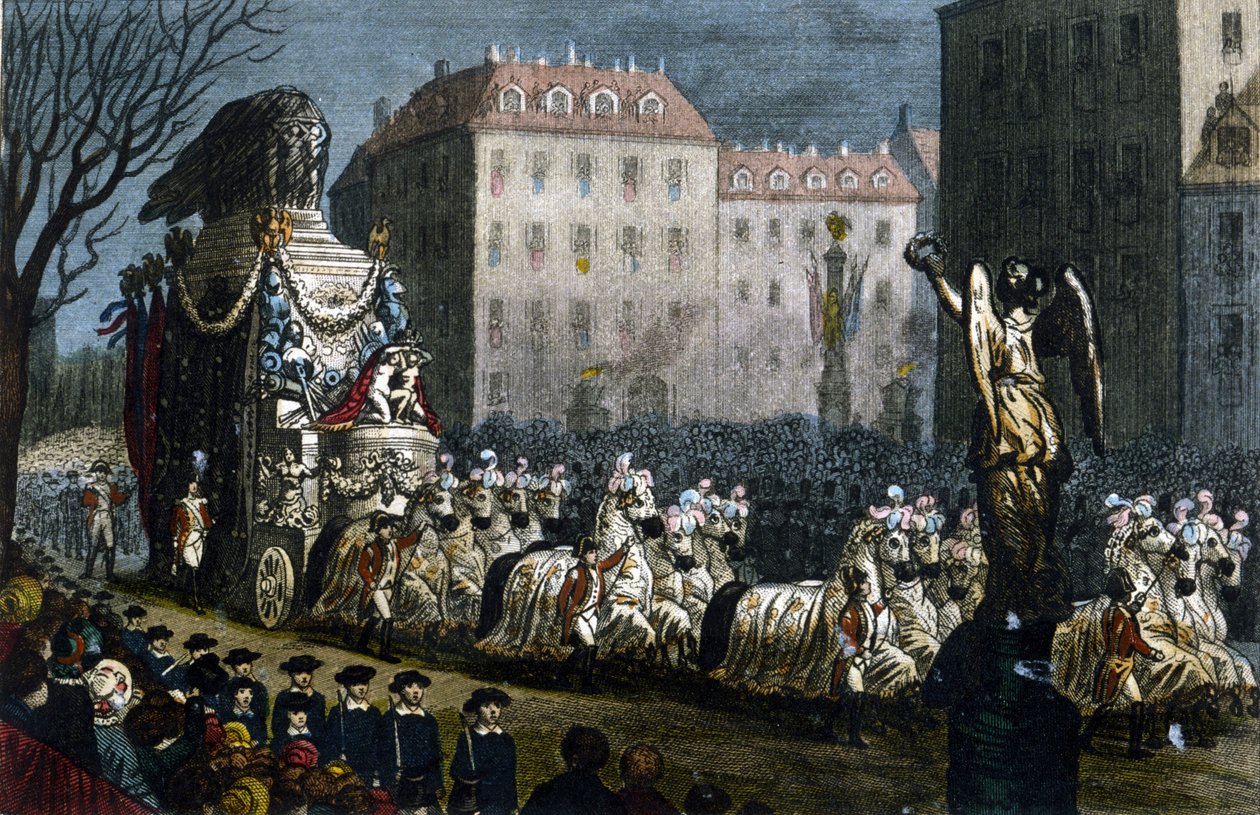 Transporte das cinzas de Napoleão I (1769-1821), para Courbevoie (Hauts-de-Seine), 15 de dezembro de Unknown artist