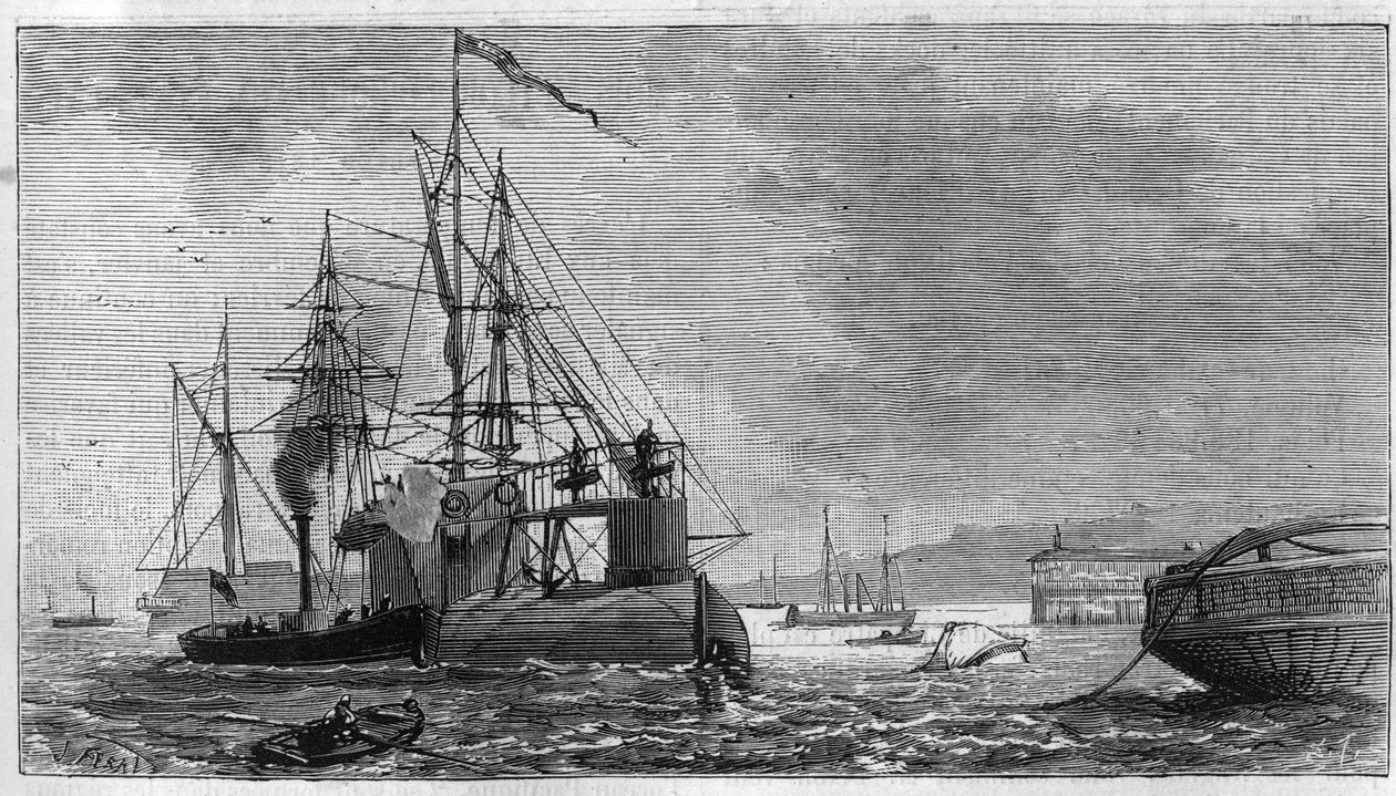 Transporte do obelisco conhecido como "Aiguille de Cleopatre" do Egito para a Inglaterra de Unknown artist