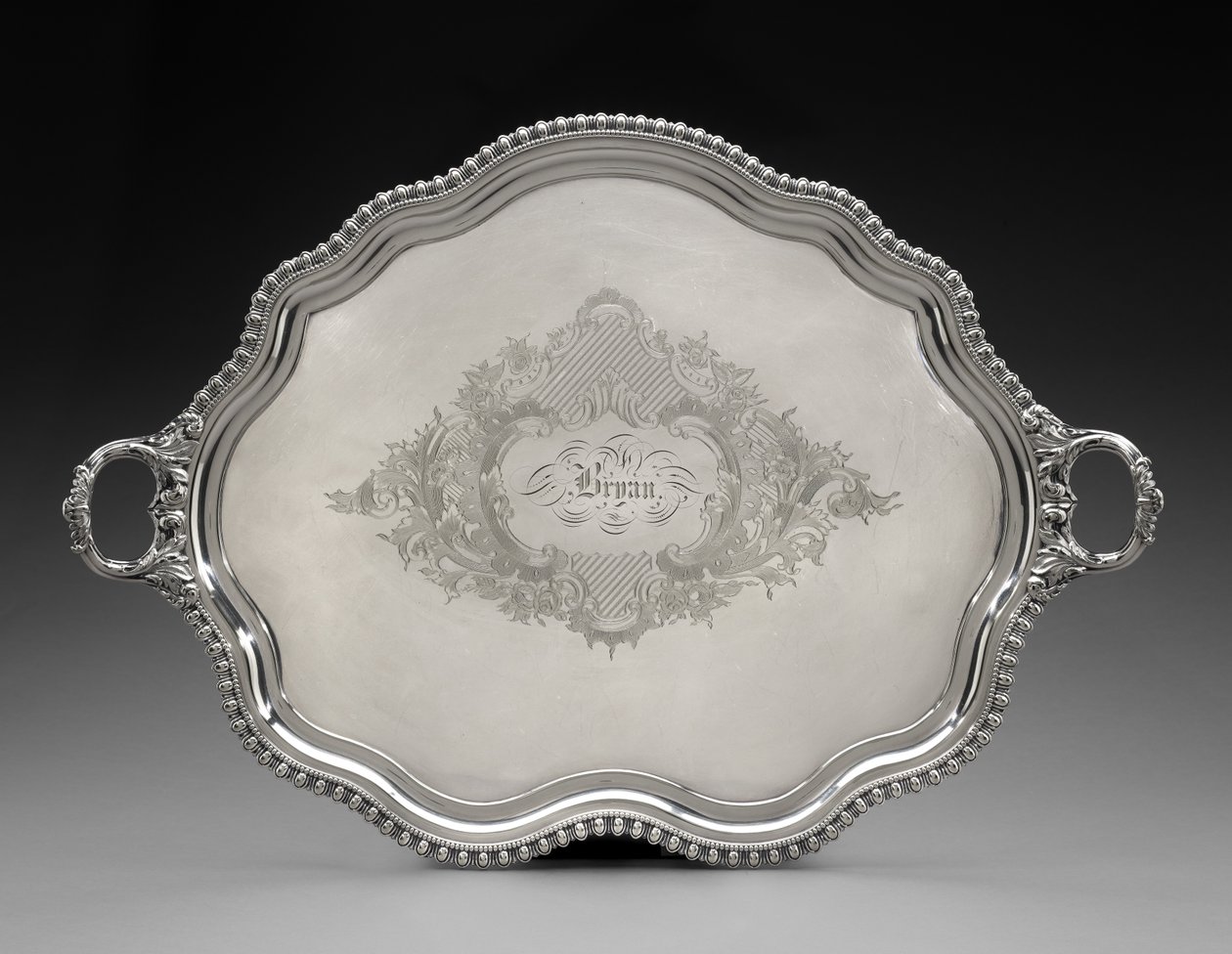 Bandeja, c. 1855 (placa de prata) de Unknown artist