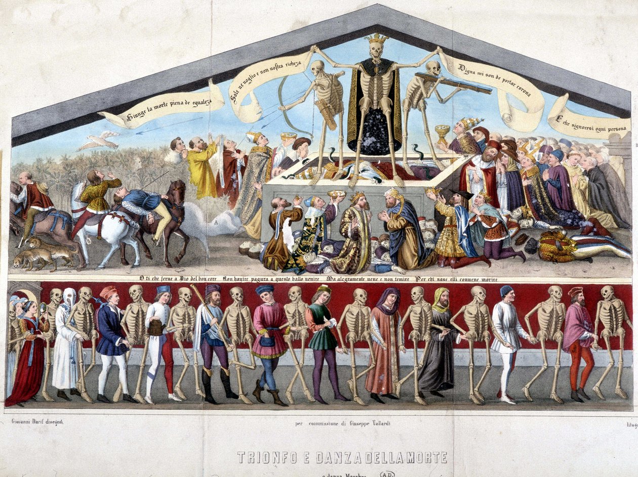 Triunfo da morte e dança macabra de Unknown artist