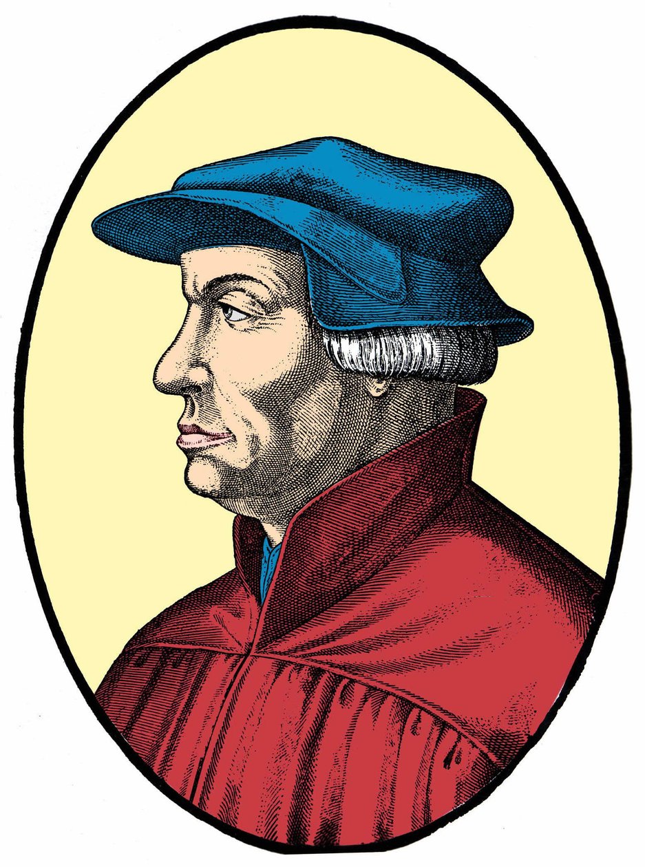 Ulrich ou Huldrych Zwingli (1484-1531), reformador religioso suíço. de Unknown artist