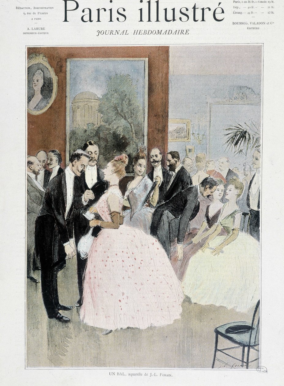 Un bal - em "Paris illustré" (Paris illustré) de Unknown artist