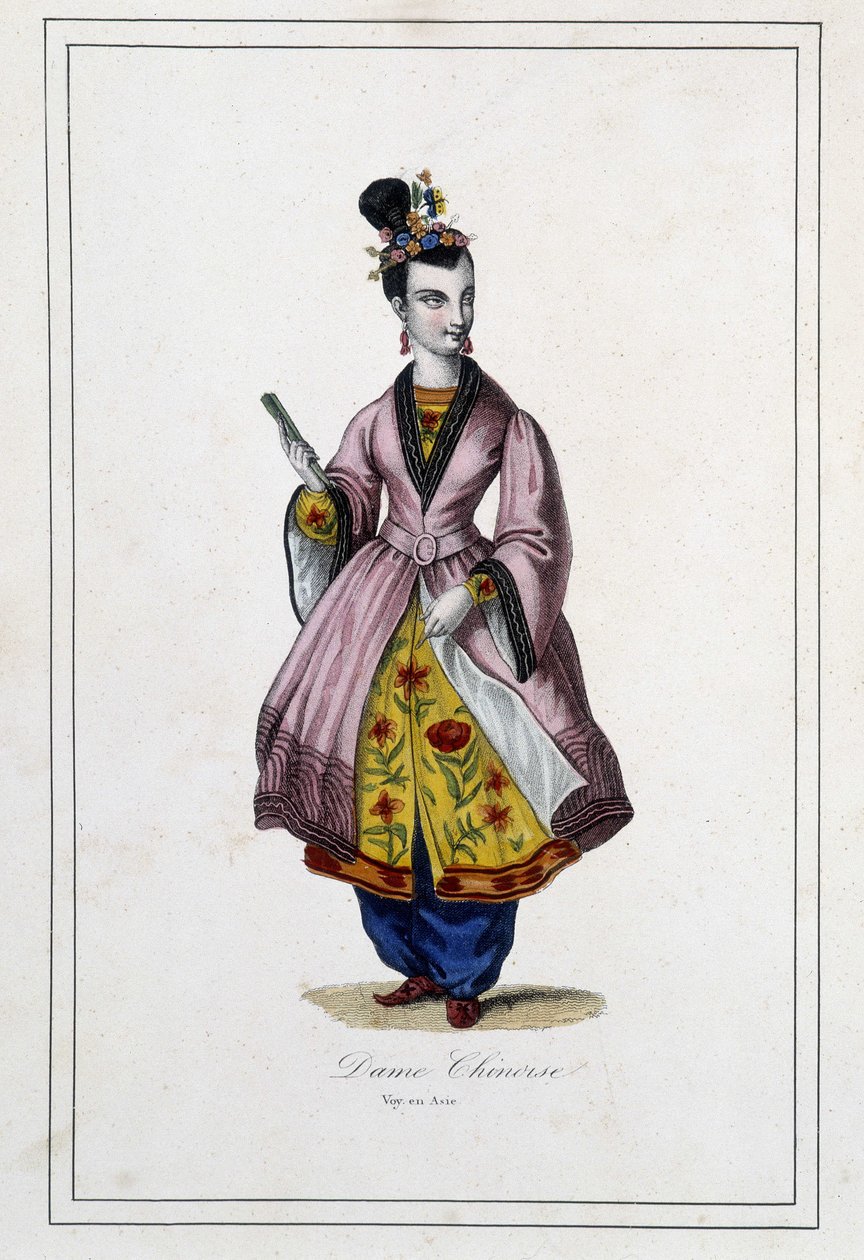 Um chinês - em "Les peuples de la terre" do Padre Paul Jonhanneaud, Librairie des Bons livres de Unknown artist