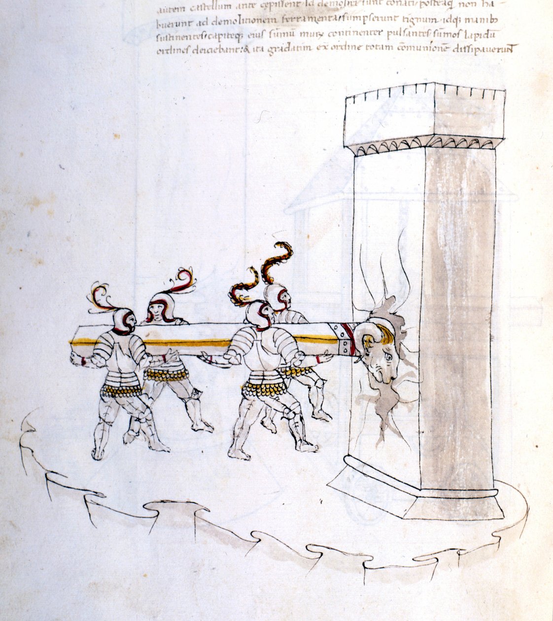 Uso de um campanário durante um assalto no século XVI. de Unknown artist