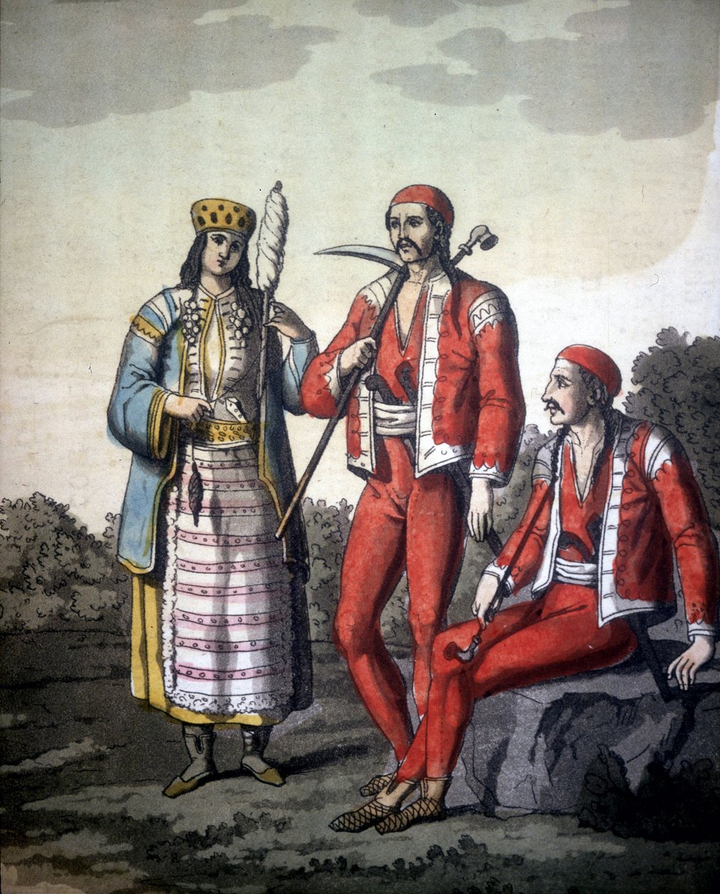 Piratas Ushcocci que vivem na Dalmácia. de Unknown artist